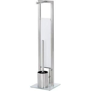 Produktbild für WC-Garnitur Wenko Rivalta, mit Ersatzrollenhalter