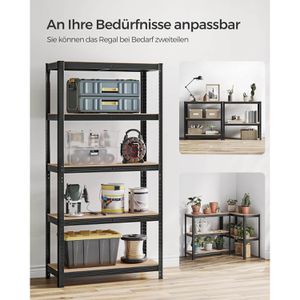 Produktbild für Schwerlastregal Songmics 5 Holzböden