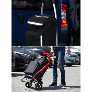Produktbild für Einkaufstrolley Meister schwarz, klappbar