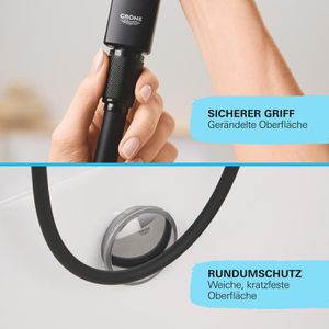 Produktbild für Duschschlauch GROHE Vitalioflex Trend 287412432, schwarz matt