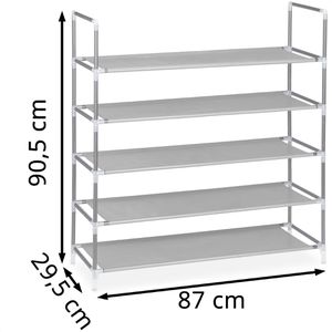 Produktbild für Schuhregal Relaxdays 10019128111, aus Metall