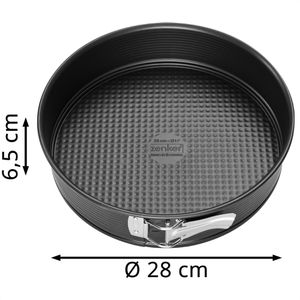 Produktbild für Backform Zenker Black Metallic 6504, mit Flachboden, aus Stahl