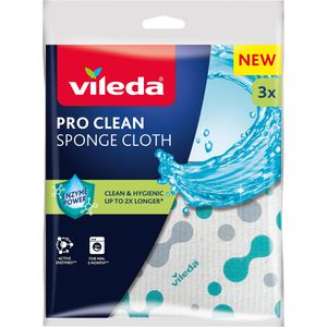 Produktbild für Spültuch Vileda PRO CLEAN Schwammtuch, 18 x 20 cm