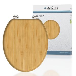 WC-Sitz Schütte Natural Bamboo 81001, oval, aus Bambus