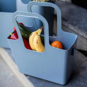 Produktbild für Einkaufstasche Koziol 7411716 Taschelino, nature flower blue