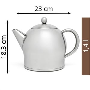 Produktbild für Tee-Kanne Bredemeijer Minuet Santhee, Edelstahl