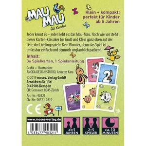 Produktbild für Kartenspiel Moses 90321, Mau-Mau für Kinder