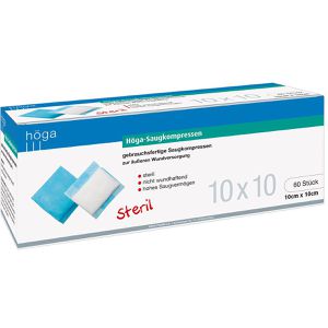 Produktbild für Saugkompressen Höga 14017932, 2-lagig, steril