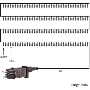 Produktbild für Lichterkette Monzana 109468 200 LED, innen + außen