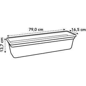 Produktbild für Blumenkasten elho Green Basics 80, schwarz
