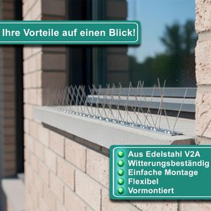 Produktbild für Vogelabwehr PRIOstahl Taubenspikes, 10 Meter