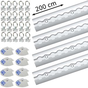 Airlineschiene NTG Standard, Set, zum Schrauben, 4 Stück
