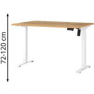 Produktbild für Schreibtisch Germania Profi 3.0, 8022-242, eiche / weiß
