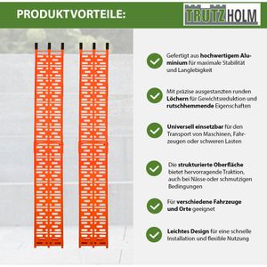 Produktbild für Auffahrrampe Trutzholm 23886901, orange, 2 Stück