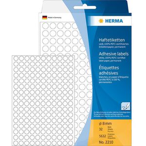 Produktbild für Markierungspunkte Herma 2210, weiß