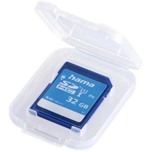 Hama Speicherkarten-Box SD Slim Box 95989, für 1 SD- oder MMC-Karte, transparent
