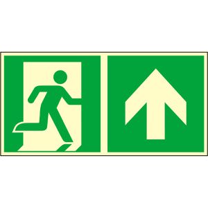 Hinweisschild Abtec ISO 7010 E002+E005 Aluminium
