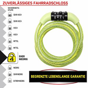 Produktbild für Fahrradschloss Master-Lock 8143EURDPROCOL, farbig sortiert