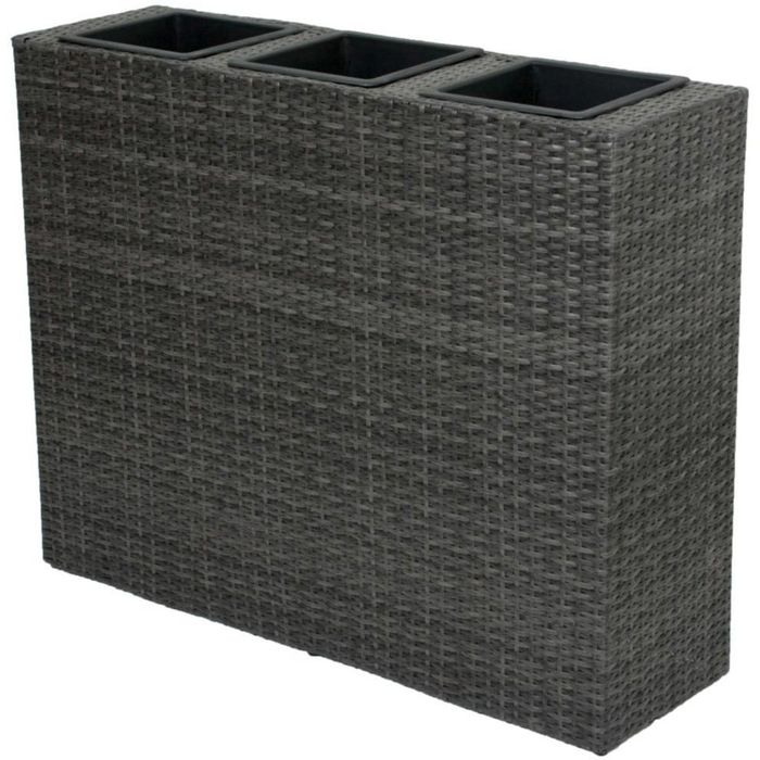 rattan blumenkasten hoch Balkonkasten Blumenschale Rattangeflecht Rattan Pflanzgef Blumenkast
