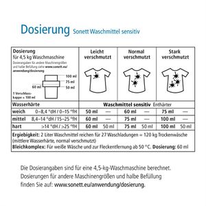 Produktbild für Waschmittel Sonett Sensitiv DE5017, hypoallergen