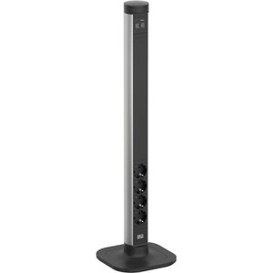 Produktbild für Tischsteckdose Bachmann Pole L, mit 2,5 m Schuko Kabel