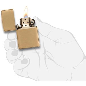 Produktbild für Feuerzeug Zippo Brass Brushed 204, gebürstet