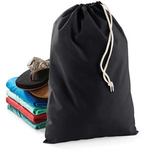 Produktbild für Stoffbeutel Westford-Mill W115 Cotton Stuff Bag S, black