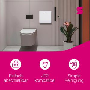Produktbild für Toilettenpapierspender Satino Hyginity Jumbo S, 333404, JT1