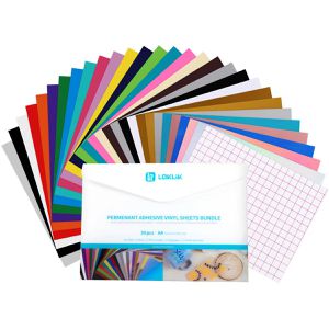 Produktbild für Vinylfolie LOKLiK Permanent Material Bundle, farbig sortiert