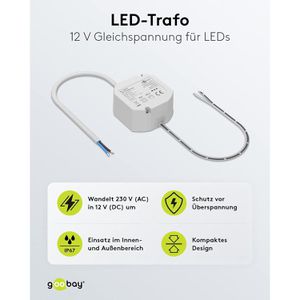 Produktbild für LED-Trafo Goobay 59575, IP67 wasserdicht für außen