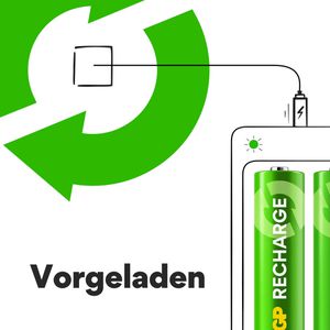 Produktbild für Akku GP Batteries ReCyko 1,2 V, 2100 mAh