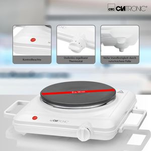 Produktbild für Kochplatte Clatronic EKP 3582