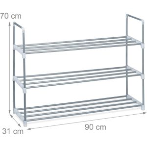 Produktbild für Schuhregal Relaxdays 100205013, aus Metall