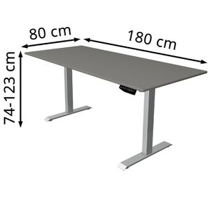 Produktbild für Schreibtisch Kerkmann Move 1, graphit / silber
