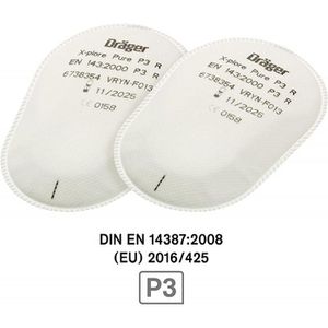 Produktbild für Atemschutzfilter Dräger Bajonett Pure Partikel