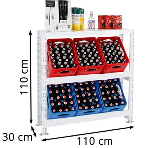 Produktbild für Getränkekistenregal PROREGAL Tegernsee XL, für 6 Kisten