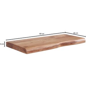Produktbild für Wandregal Wohnling WL6.513, akazie
