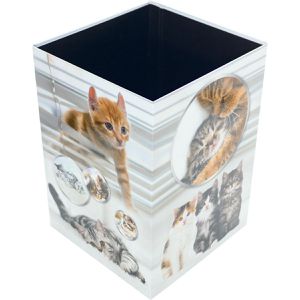 Produktbild für Papierkorb Herma 19740, Katzen