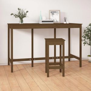 Produktbild für Bartisch vidaXL 822165, kiefer honigbraun