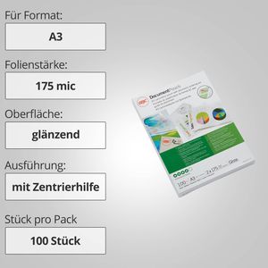 Produktbild für Laminierfolien GBC 3200746, DIN A3