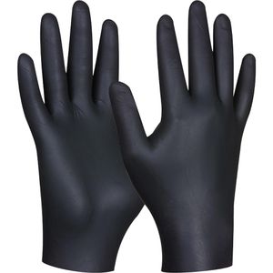 Produktbild für Einmalhandschuhe Gebol Ultra Strong, schwarz, 80 Stück