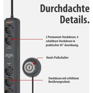 Produktbild für Steckdosenleiste Brennenstuhl Eco EL CSP 24, 1,5m