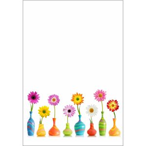 Produktbild für Briefpapier LUMA AM-BPA-12, Blumen, A4