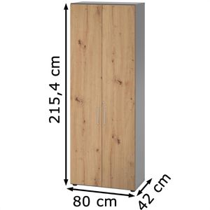 Produktbild für Aktenschrank Hammerbacher Serie 9 Advanced, aus Holz