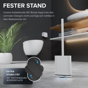 Produktbild für WC-Bürste ovimar Toilettenbürste Oppdal, weiß