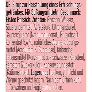 Produktbild für Sirup More Zerup Eistee Pfirsich, zuckerfrei