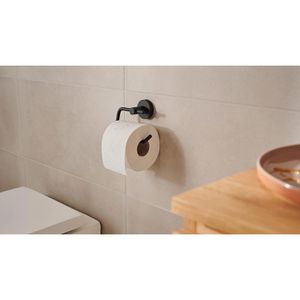 Produktbild für Toilettenpapierhalter Tesa Moon Black, schwarz matt