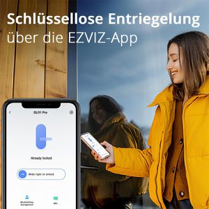Produktbild für Smartes-Türschloss EZVIZ DL01 Pro Kit, Set mit Hub &amp; Keypad