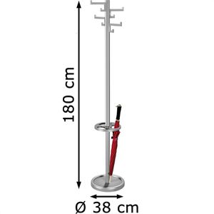 Produktbild für Garderobenständer Kerkmann Nevada, 6900 silber