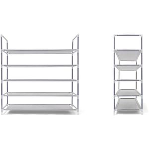 Produktbild für Schuhregal Relaxdays 10019128111, aus Metall